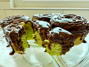Chocolate Pistachio Bundt Cake (gluten free)