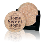 "Home Sweet Home" Premium Home Coaster Set with personalization options!