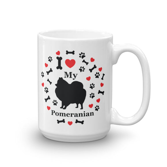 I love my Pomeranian 15oz Coffee Mug