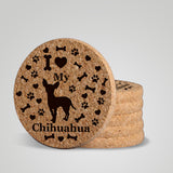 "I love my Chihuahua" premium coaster set. Add a rustic or urban design Coaster Holder.