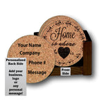 "Home Is Where The Heart Is" Premium Home Coaster Set with personalization options!