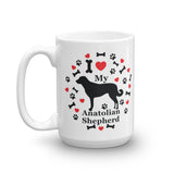 I Love My Anatolian Shepherd 15 oz Coffee Mug