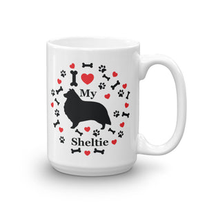 I love my Sheltie 15oz Coffee Mug