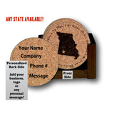 "There's No Place Like Home" Premium Home Coaster Set with personalization options!