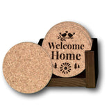 "Welcome Home" Premium Home Coaster Set with personalization options!